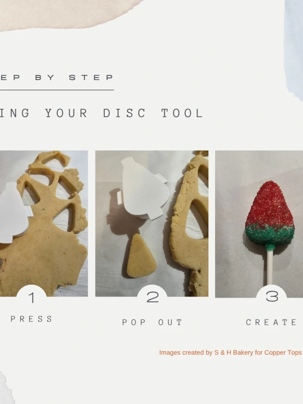 Fruit slice/ Candy Corn/ Cake Pop Disc Tool/ Cookie Cutter/ Cake Pop Cutter